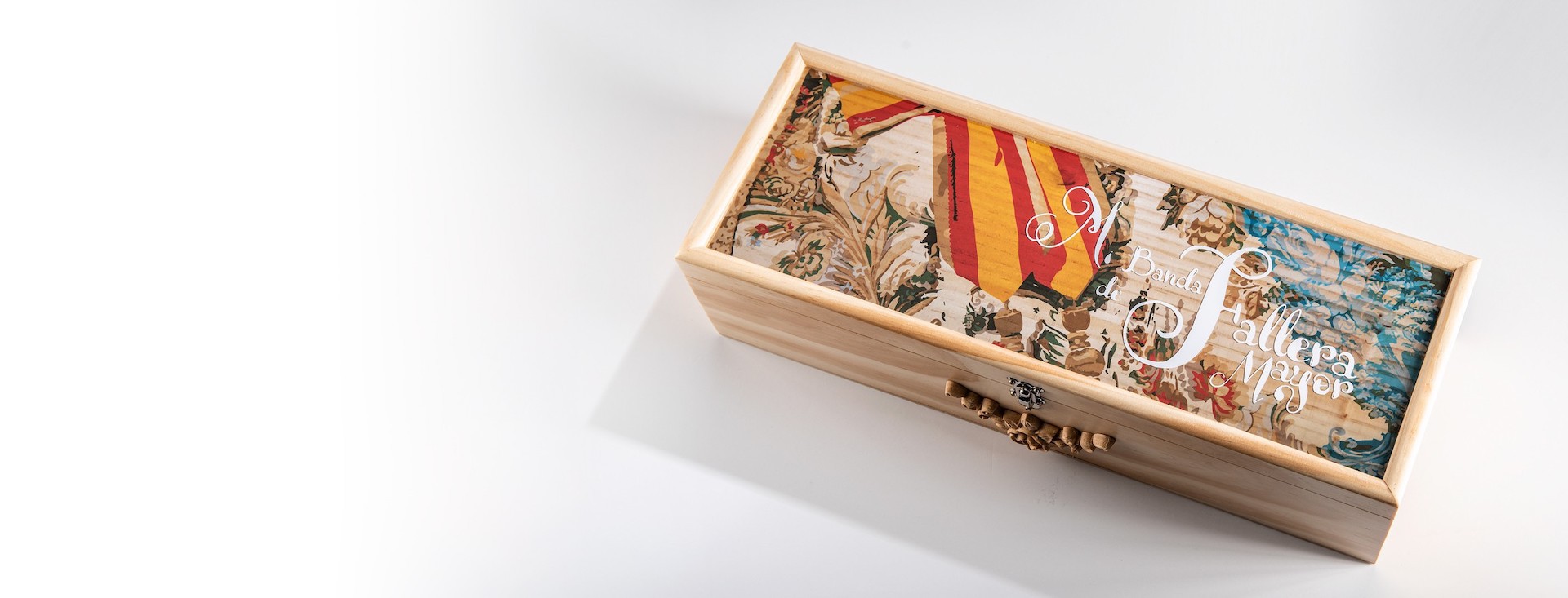 caja decorada de madera para banda de fallera