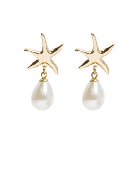 Pendientes estrella de mar y perla Tantrend con referencia TAN-06285138 y un precio de 9,70 € de la sección bisutería mujer
